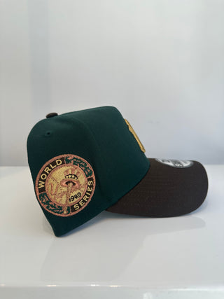 NEW ERA 9FORTY A-FRAME N.Y YANKEES GREEN/BROWN "1949 WORLD SERIES" GREY UV