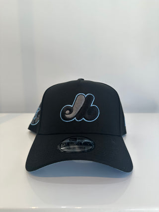 NEW ERA 9FORTY A-FRAME MONTREAL EXPOS BLACK/BABY BLUE "1982 ALL-STAR GAME" GREY UV