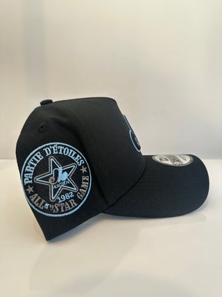 NEW ERA 9FORTY A-FRAME MONTREAL EXPOS BLACK/BABY BLUE "1982 ALL-STAR GAME" GREY UV