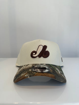 NEW ERA 9FORTY A-FRAME MONTREAL EXPOS REAL TREE/BROWN-CREAM GREY UV