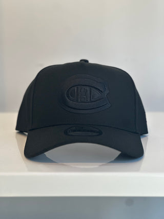NEW ERA 9FORTY A-FRAME MONTREAL CANADIENS TRIPLE BLACK BLACK UV