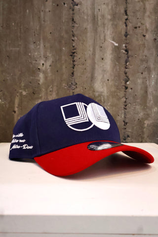 NEW ERA 9FORTY A-FRAME LACHINE "NAVY BLUE/RED" RED UV