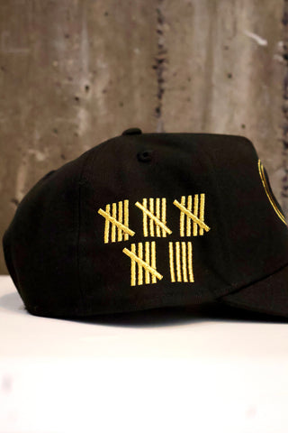 NEW ERA 9FORTY A-FRAME MONTREAL CANADIENS "BLACK/GOLD" 24 STANLEY CUPS BLACK UV