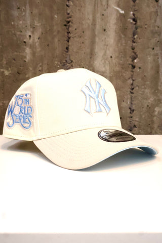 NEW ERA 9FORTY A-FRAME NY YANKEES "CREAM/BABY BLUE" BABY BLUE UV