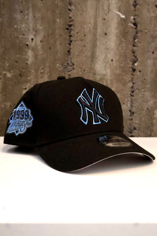 NEW ERA 9FORTY A-FRAME NY YANKEES "BLACK/BLUE" 1999 WORLD SERIES GREY UV