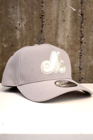 NEW ERA 9FORTY A-FRAME MONTREAL EXPOS "GREY/SILVER" GREY UV
