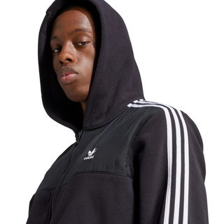 Sweat à capuche en polaire Adidas pour homme « Noir » IZ4802