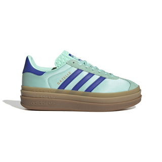 Women's adidas Gazelle Bold "Clear Mint Lucid Blue Gold Metallic" JI2702
