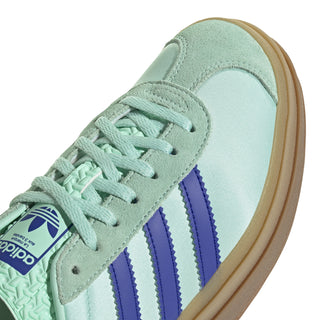 Women's adidas Gazelle Bold "Clear Mint Lucid Blue Gold Metallic" JI2702