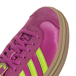 Women's adidas Gazelle Bold 'Lucid Fuchsia Solar Slime Satin' JI2705