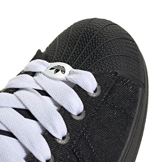 MENS ADIDAS SUPERSTAR II DENIM 'BLACK WHITE' JQ3211