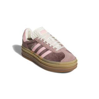 WMN'S ADIDAS GAZELLE BOLD "SHADOW BROWN GLOW PINK VELVET" JQ5143