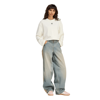 WOMEN'S ADIDAS WHITE ESSENTIALS WINTERIZED WIDE RIB LONGSLEEVE JV7456