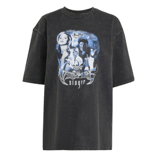 WOMENS ADIDAS BUFFY TEE OS ALUMIN "BLACK" JW0154