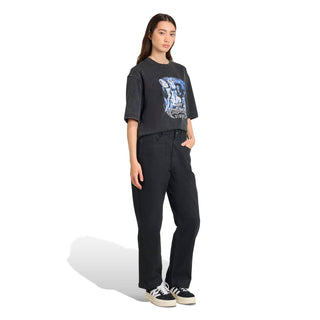 WOMENS ADIDAS BUFFY TEE OS ALUMIN "BLACK" JW0154