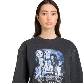 WOMENS ADIDAS BUFFY TEE OS ALUMIN "BLACK" JW0154