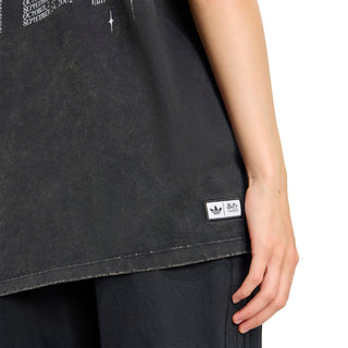 WOMENS ADIDAS BUFFY TEE OS ALUMIN "BLACK" JW0154