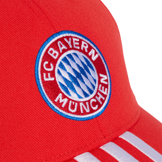 ADIDAS FC BAYERN MUNICH HOME ADJUSTABLE BASEBALL CAP "RED/WHITE" JX0497