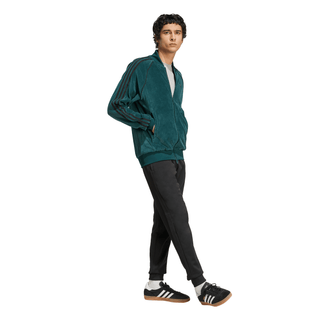 MEN'S ADIDAS SST ADICOLOR VELOUR TRACK TOP "AURORA IVY" JX1564