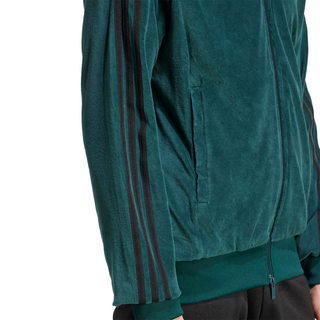 MEN'S ADIDAS SST ADICOLOR VELOUR TRACK TOP "AURORA IVY" JX1564