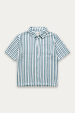 MEN'S KUWALLA TEE CROCHET BOX SHIRT BABY BLUE KUL-0126-CBS114