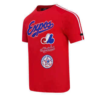 PRO STANDARD MONTREAL EXPOS RETRO CLASSIC STRIPED TOP TEE "RED" LME135543-RED