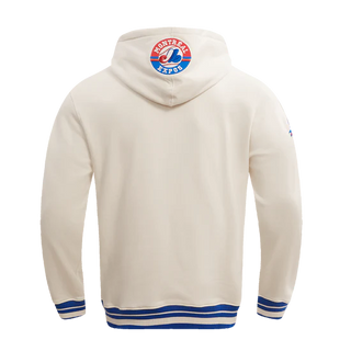 PRO STANDARD MONTREAL EXPOS RETRO CALSSIC PULLOVER HOODIE "EGGSHELL/ROYAL BLUE" LME535540-ERB