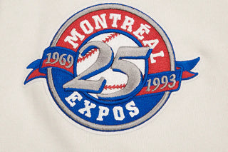 PRO STANDARD MONTREAL EXPOS RETRO CALSSIC PULLOVER HOODIE "EGGSHELL/ROYAL BLUE" LME535540-ERB