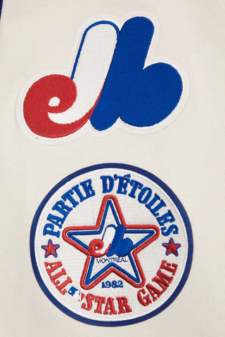 PRO STANDARD MONTREAL EXPOS RETRO CALSSIC PULLOVER HOODIE "EGGSHELL/ROYAL BLUE" LME535540-ERB