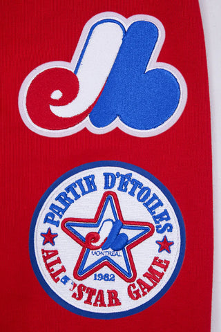 PRO STANDARD MONTREAL EXPOS RETRO CLASSIC PULLOVER HOODIE "RED" LME535540-RED