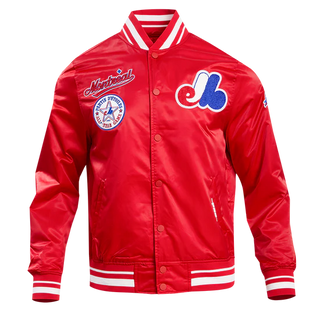 PRO STANDARD MONTREAL EXPPOS RETRO CLASSIC RIB SATIN JACKET "RED" LME635546-RED