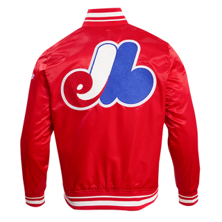 PRO STANDARD MONTREAL EXPPOS RETRO CLASSIC RIB SATIN JACKET "RED" LME635546-RED
