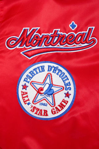 PRO STANDARD MONTREAL EXPPOS RETRO CLASSIC RIB SATIN JACKET "RED" LME635546-RED