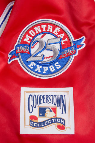 PRO STANDARD MONTREAL EXPPOS RETRO CLASSIC RIB SATIN JACKET "RED" LME635546-RED