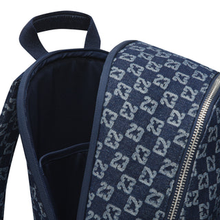 AIR JORDAN MONOGRAM JACQUARD DENIM BACKPACK "DK INDIGO RINSE/BLACK" JAM-BK 9259