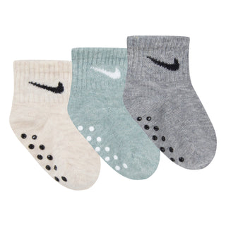 NIKE BABY NO-SLIP SOCKS 6-12MOS  'GREEN' MN0053-EDV