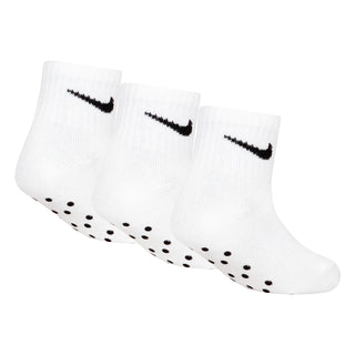 NIKE BABY NO-SLIP SOCKS 6-12MOS  'WHITE' MN0053-F00