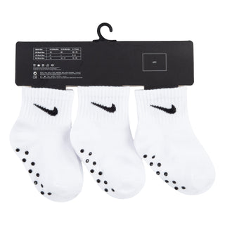 NIKE BABY NO-SLIP SOCKS 6-12MOS  'WHITE' MN0053-F00
