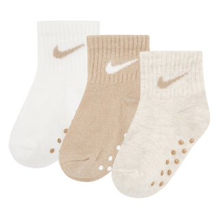 NIKE BABY NO-SLIP SOCKS 6-12MOS  'SAND' MN0053-W67