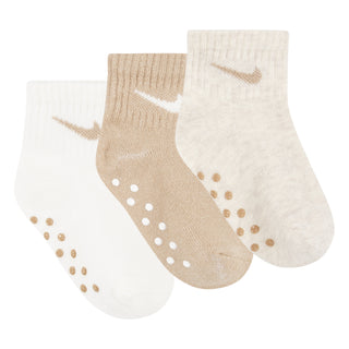 NIKE BABY NO-SLIP SOCKS 6-12MOS  'SAND' MN0053-W67