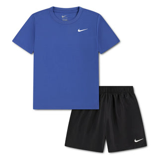 NIKE KIDS DRIFIT WOVEN SHORT SET 'BLACK' 76N823-023
