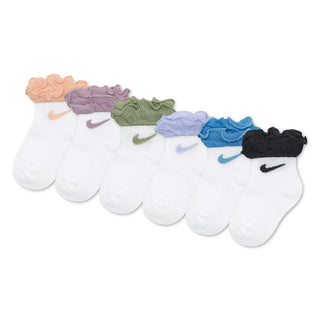 NIKE INFANT RUFFLED SOCKS 'WASHED CORAL' NN1285-AAJ