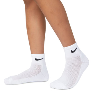 NIKE KIDS ANKLE SOCKS 6PACK 'WHITE/DARK GREY'  RN0372-W2F