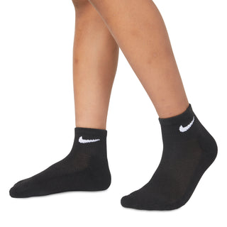 NIKE KIDS ANKLE SOCKS 6PACK 'WHITE/DARK GREY'  RN0372-W2F