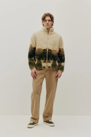 MEN'S KUWALLA TEE PRINTED SHERPA JACKET 'ELK WILDLIFE' KUL-SFZ3030-0326