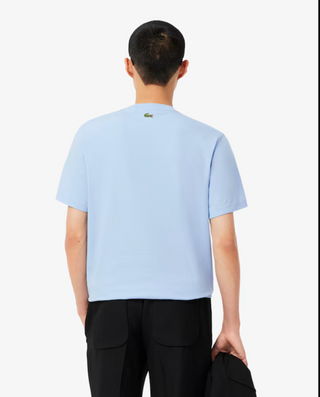T-shirt en coton imprimé LACOSTE pour homme BLEU PASTEL TH6541-52 HBP