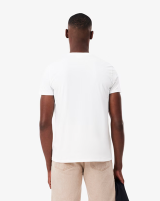 T-shirt col V en coton pima pour homme LACOSTE TH6710-52 001
