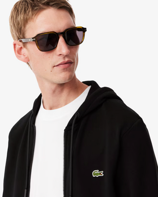 Sweat à capuche zippé en polaire LACOSTE pour homme SH9626-52 031