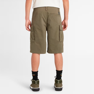 MEN'S TIMBERLAND TWILL CARGO SHORTS "LEAF GREEN" TB0A5U1BA58