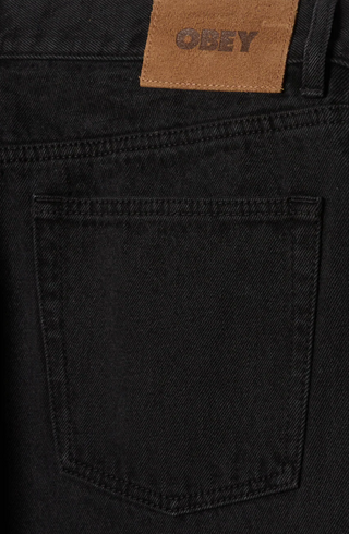 OBEY CLASSIC BAGGY DENIM "WASHED BLACK" 142010109